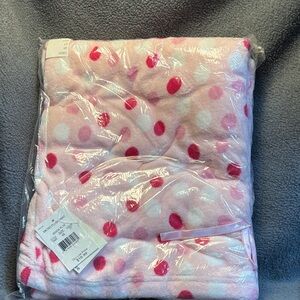 Pink Polka Dot Women's Plush SleepPants